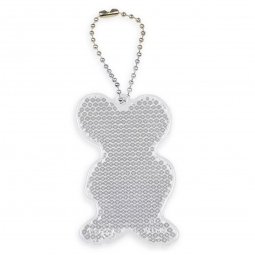 Zawieszka twarda odblaskowa - Pies