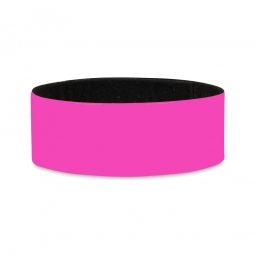 Opaska odblaskowa na rzep różowa