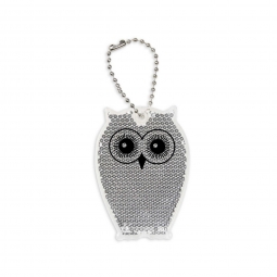 Zawieszka twarda odblaskowa - Sowa