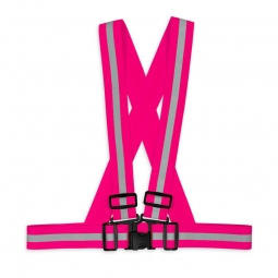 Szelka odblaskowa gumowa - Różowa