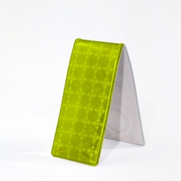 Klips do ubrań odblaskowy Prostokąt - Orafol - Żółty